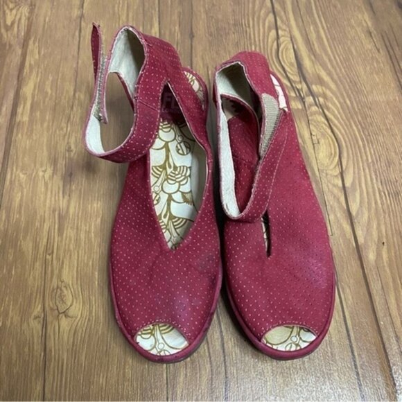 Fly London Yala Wedge Heels Shoes Sandal Women Size 8 - Picture 2 of 9